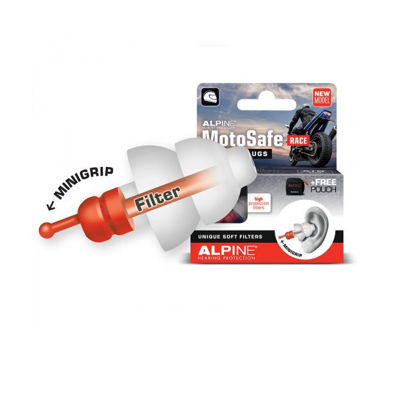 Obrazek ALPINE MotoSafe RACE zatyczki do uszu stopery