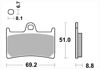 Obrazek 634DC Klocki hamulcowe SBS 634 DC Dual Carbon kolor czarny