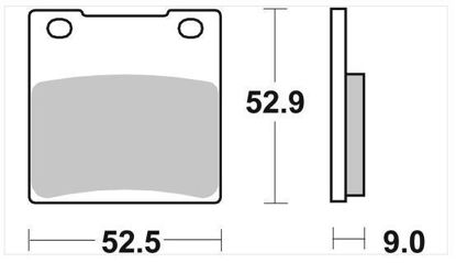 Obrazek 556LS Klocki hamulcowe SBS 556 LS sinter kolor złoty