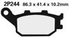 Obrazek 244NS Klocki hamulcowe NISSIN 2P-244NS Semi-metallic 2P244NS