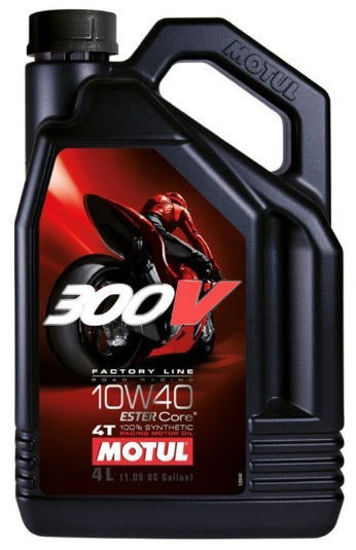 Obrazek Motul 300V 10W40 4L 4T Road Racing syntetyczny olej silnikowy Factory Line