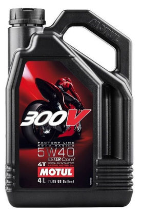 Obrazek Motul 300V 5W40 4L 4T Road Racing syntetyczny olej silnikowy Factory Line