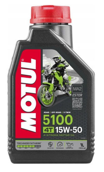 Obrazek Motul 5100 15W50 1L 4T Technosynthese Ester olej półsyntetyczny olej silnikowy