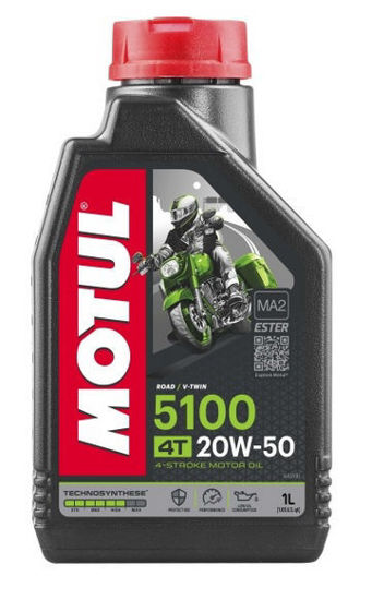 Obrazek Motul 5100 20W50 1L 4T Technosynthese Ester olej półsyntetyczny olej silnikowy