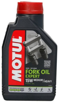 Obrazek Motul Fork Oil Expert 15W 1L Medium / Heavy olej do teleskopów olej do lag Technosynthese