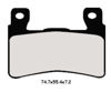 Obrazek 245ST Klocki hamulcowe NISSIN 2P-245ST Sintered 2P245ST CB CBR VTR SP1 SP2