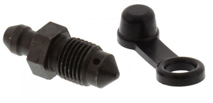 Obrazek Odpowietrznik zacisku hamulcowego M10x1 długość 29 mm czarny JMP