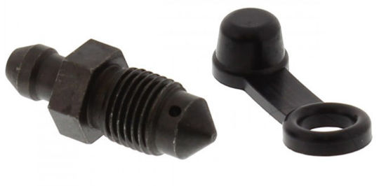 Obrazek Odpowietrznik zacisku hamulcowego M10x1 długość 29 mm czarny JMP