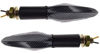 Obrazek Kierunkowskaz LED 1424 obudowa carbon klosz biały gwint M10
