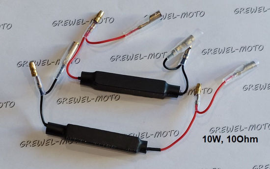Obrazek Opornik 10 Ohm 10W kierunkowskazów LED rezystor czarny