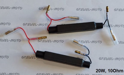 Obrazek Opornik 10 Ohm 20W kierunkowskazów LED rezystor czarny