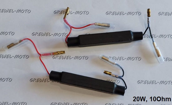 Obrazek Opornik 10 Ohm 20W kierunkowskazów LED rezystor czarny