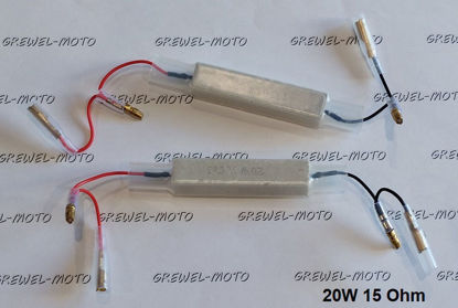 Obrazek Opornik 15 Ohm 20W kierunkowskazów LED rezystor biały