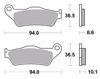 Obrazek 07BB28SP Klocki hamulcowe tył Brembo mieszanka SP