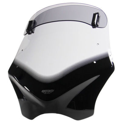 Obrazek VFVTC Uniwersalna szyba do motocykli bez owiewek, przyciemniana MRA 4025066140343