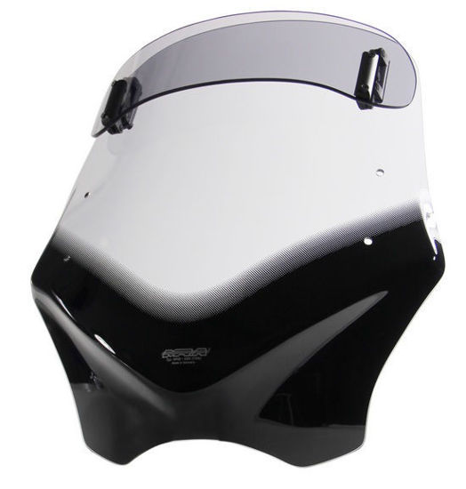 Obrazek VFVTC Uniwersalna szyba do motocykli bez owiewek, przyciemniana MRA 4025066140343