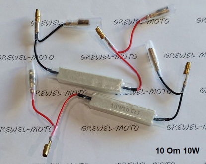 Obrazek Opornik 10 Ohm 10W kierunkowskazów LED rezystor biały