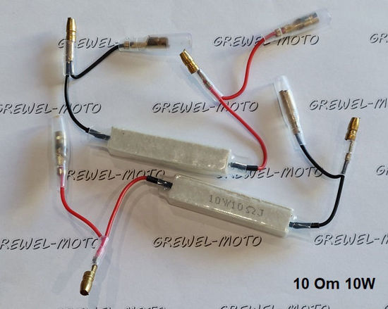 Obrazek Opornik 10 Ohm 10W kierunkowskazów LED rezystor biały