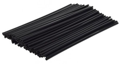 Obrazek Nakładki na szprychy długość 240 mm kolor CZARNY 36 szt osłona szprych