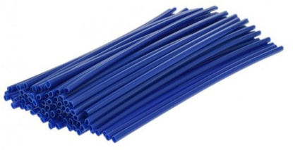 Obrazek Nakładki na szprychy długość 240 mm kolor NIEBIESKI 36 szt osłona szprych