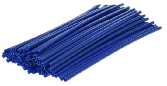 Obrazek Nakładki na szprychy długość 240 mm kolor NIEBIESKI 36 szt osłona szprych