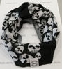 Obrazek NW106 czaszki czarny kołnierz wielofunkcyjny komin tunel Oxford Comfy 1szt