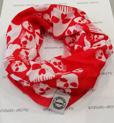 Obrazek NW106 czaszki czerwony kołnierz wielofunkcyjny komin tunel Oxford Comfy 1szt