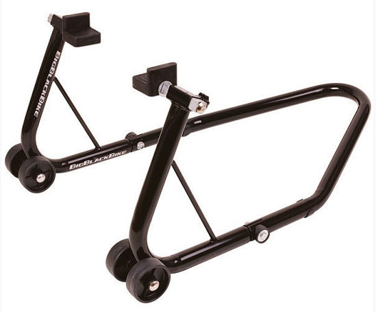 Obrazek Podnośnik motocyklowy pod tylne koło Oxford SP821 Big Black Bike Rear Paddock Stand typ L podnośnik pod wahacz