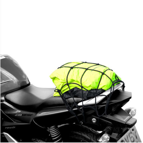 Obrazek Siatka bagażowa 43x43 z 6 hakami kolor CZARNY pająk Oxford cargo net XL OX666 duża