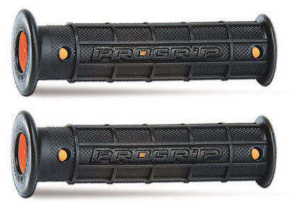 Obrazek PG727 manetki ATV JET SKI kolor czarny pomarańczowy 22+22 mm 125 mm Progrip