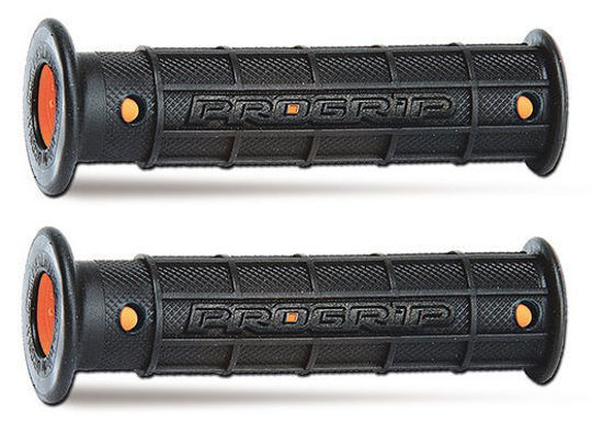 Obrazek PG727 manetki ATV JET SKI kolor czarny pomarańczowy 22+22 mm 125 mm Progrip