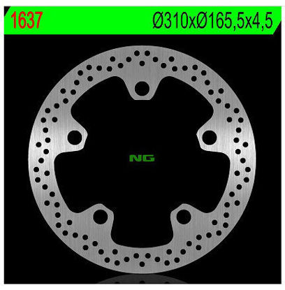 Obrazek 1637 Tarcza hamulcowa NG 1637 przód 310x165,5x4,5 5x20,5 Honda VFR 1200 X Crosstourer 12-21, GL 1800 F6C 15 NG1637