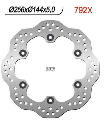 Obrazek 792X Tarcza hamulcowa NG 792X Wave tył 256x144x5 6x10,5 Honda XL 1000 V 03-11, CBR 1100 XX 97-04, X11 00-03 NG792X