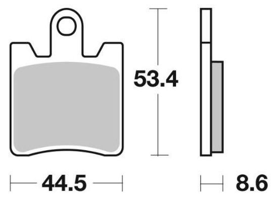 Obrazek 740HS Klocki hamulcowe SBS 740 HS sinter kolor złoty