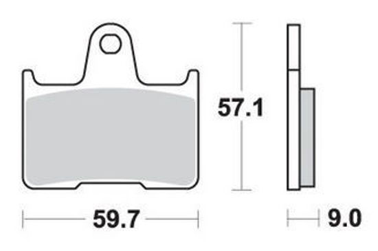 Obrazek 765LS Klocki hamulcowe SBS 765 LS sinter kolor złoty