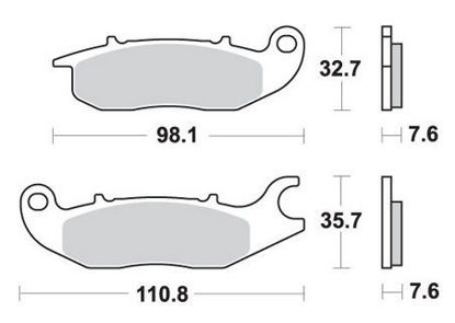 Obrazek 797HF Klocki hamulcowe SBS 797 HF ceramic kolor czarny