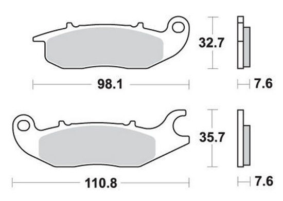 Obrazek 797HF Klocki hamulcowe SBS 797 HF ceramic kolor czarny