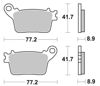 Obrazek 834LS Klocki hamulcowe SBS 834 LS sinter kolor złoty