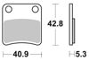 Obrazek 879HF Klocki hamulcowe SBS 879 HF ceramic kolor czarny hamulec parkingowy DCT