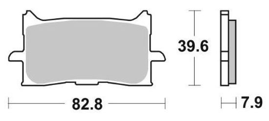 Obrazek 940HS Klocki hamulcowe SBS 940 HS sinter kolor złoty