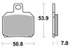 Obrazek 730LS Klocki hamulcowe SBS 730 LS sinter kolor złoty