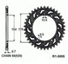 Obrazek SUNR1-5695-43 Sunstar Zębatka stalowa tylna 43 zęby (JTR1340,43)