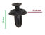 Obrazek RVT-SR01 Tourmax kołek montażowy do owiewek grubość 6 mm kołnierz 14 mm długość 14 mm