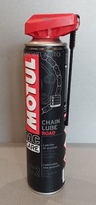 Obrazek Motul C2 Chain Lube Road 400 ml smar do łańcucha bezbarwny