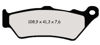 Obrazek 256NS Klocki hamulcowe NISSIN 2P-256NS Semi-metallic 2P256NS CB 500 NT 650 V XT 660 04-