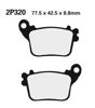 Obrazek 320ST Klocki hamulcowe NISSIN 2P-320ST Sintered 2P320ST CB 600 F Hornet 07-09 CBR 1000 RR 06-09 tył