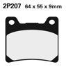 Obrazek 207NS Klocki hamulcowe NISSIN 2P-207NS Semi-metallic 2P207NS XVS 1100 99-08 XJR 1300 99-08 FZR 1000 FZS 1000