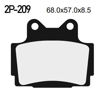 Obrazek 209NS Klocki hamulcowe NISSIN 2P-209NS Semi-metallic 2P209NS XTZ Super Tenere 10-