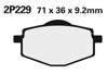 Obrazek 229NS Klocki hamulcowe NISSIN 2P-229NS Semi-metallic 2P229NS