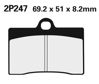 Obrazek 247NS Klocki hamulcowe NISSIN 2P-247NS Semi-metallic 2P247NS